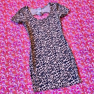 Victoria’s Secret Pink Leopard Heart Cut Out Dress